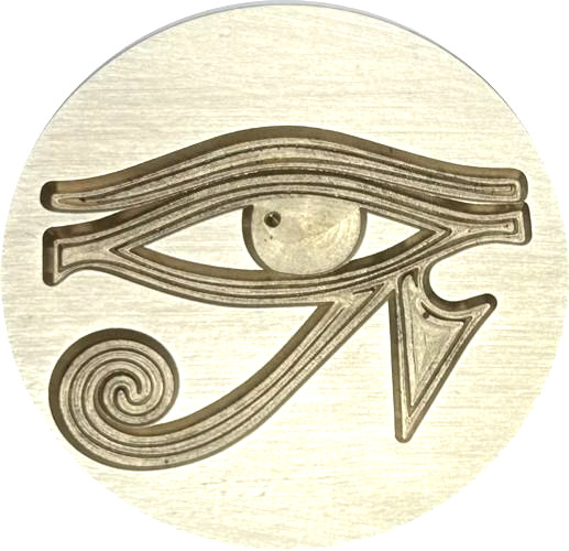 Eye of Ra Egyptian Mythology Symbol – Wax Seal Stamp head, 1″ diameter