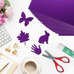 24 Sheets Purple Metallic Cardstock Paper 8.5 X 11″, x 11,