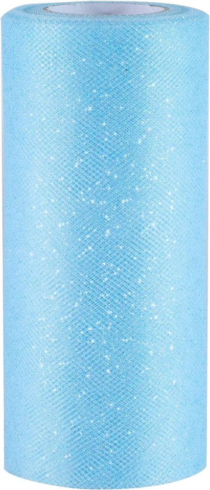 Glitter Tulle Roll Sparkling Tulle Ribbon Fabric Spool for Wedding Decoration Gi