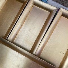 Set Of 7 Gold Plastic 14″Rectangle Serving Trays Design Party Events Ashland