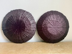 Set Of 8 Purple Reef Charger Plates 9” Round – Wedding & Event