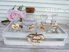 Wedding Sand Ceremony Set. Personalized Wedding Family Unity Set. Wedding Gift