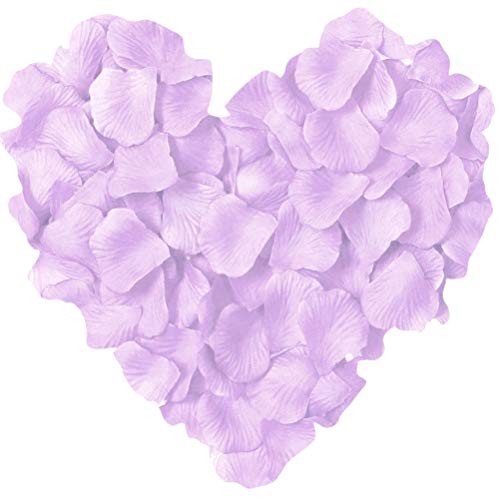1000 Pieces Artificial Silk Rose Petals Flower Decoration Wedding Light Purple