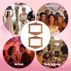 2pcs Wedding Bottle Service Signboard, (22 x 19.68) inch, multicolor