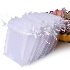 50pcs Organza Bag Jewelry Packaging Gift Candy Wedding Party Goodie Packing Favo