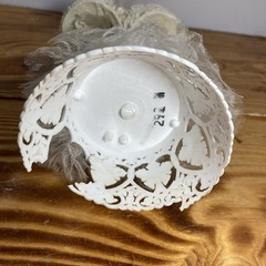 10” Vintage 1959 Plastic Bride & Groom Novelty Wedding Cake Topper Bells *READ*