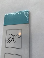 Letter K Cursive Seal Monogram Initial Envelope Sticker Graduation Gartner 1”