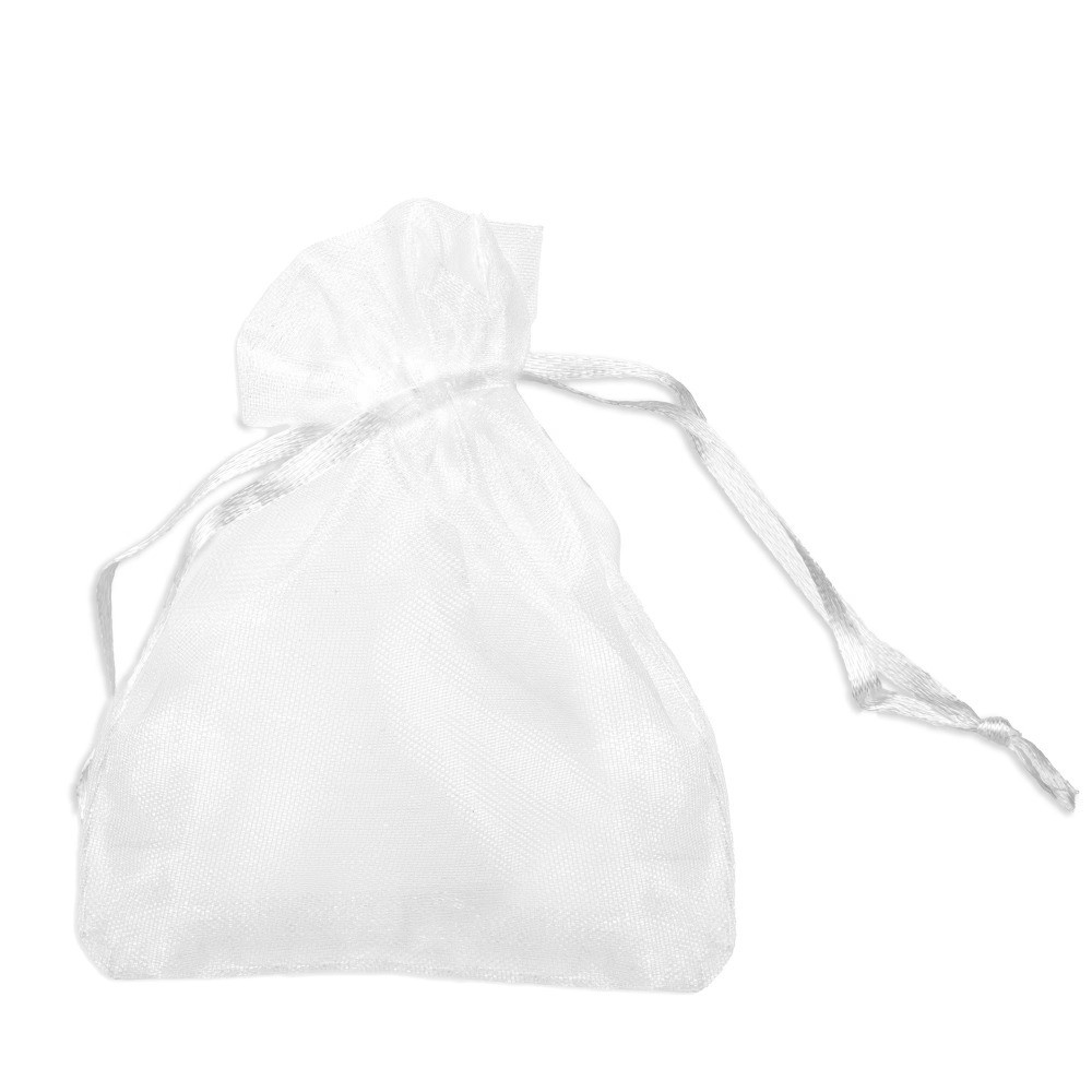 White Organza Favor Bags 5.5×3.75 Inches 50-Pack Wedding Birthday Party Supplies