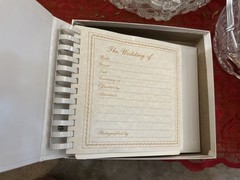 Tap Wedding Photo Album 45 White Fanfare RM Set with Box Never Used