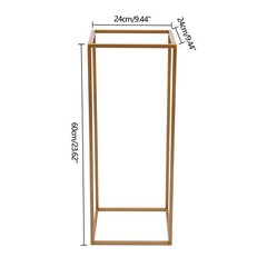 10Pcs 23.6» Tall Gold Metal Flower Stand for Wedding Table Centerpieces Decor！！