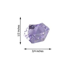 300 Lavender Crystal Like ICE CUBES Wedding Party Tabletop CENTERPIECES Filler