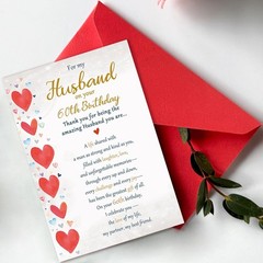 Beixian Funny 60th Birthday Card Gifts for Husband from Wife, Happy 60th Birt…