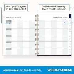 2026-2027 Weekly and Monthly Academic Year 8.5″ x 11″ Fresh Lemons- 2026/2027