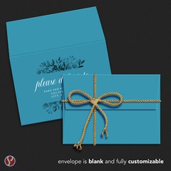 A7 Envelopes, 5 1/4″ x 7 1/4″, Cerulean Blue, Square Flap, 24w (90gsm), 10 Qty