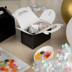 Bio Tek 4 X 2.5 X 2.5 Inch Gable Boxes for Party Favors, 25 Attractive Gift Boxe