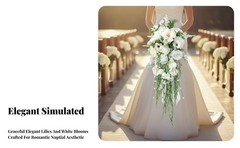 Wedding Bouquet Floral Decor for Themed Party Weddings Reception Centerpiece