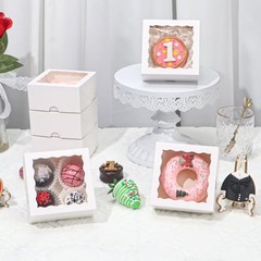 TEMLQPACKpcs 4x4x2 Inch Party Favor Boxes 4x4x2 Inches 100