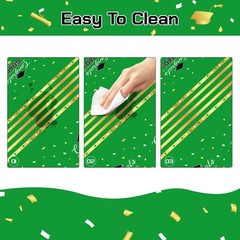 Childom 3 Pack Graduation Tablecloth,Graduation Decorations 54″ x 108″, Green