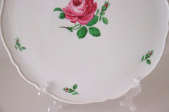 Vintage Hutschenreuther Pink Rose 32cm Charger/Service/Decorative Plate Germany