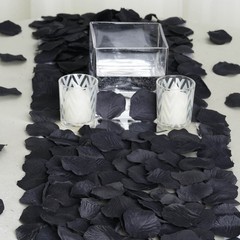 2000 Black Silk Rose PETALS Wedding Party Decorations Supplies WHOLESALE SALE