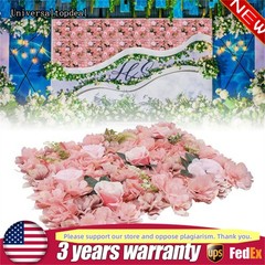 12 Pcs Flower Wall Panel, Artificial Flower Backdrop, Flower Panels for Backdrop