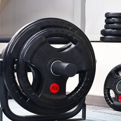 Signature Fitness Olympic 2-Inch Cast Iron Plate Weight Plate For Strength