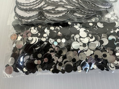 (8) True Love Confetti TRIPLE PACK Wedding Glitter Table Decorations Black White