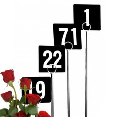 FAVSTOCK Double Sided Plastic Table Numbers for Restaurant, Wedding Seating