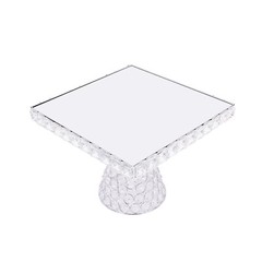 Dessert Plate Display Rack 5Pcs Cupcake Holder Tray Crystal Beads Cake Stand New