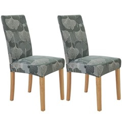 Chair Covers for Dining Room 2 Pack, Stretch Dining Chair 2PC Garden Glam