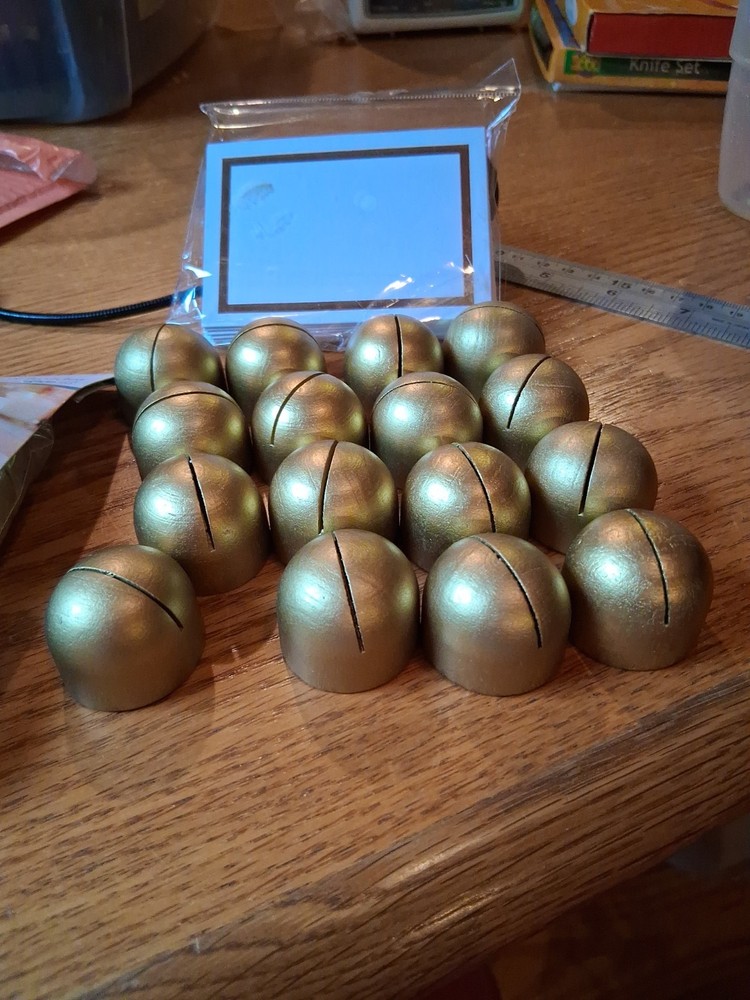 24 Pcs Gold Place Card Holders Wooden , With Cards Wedding, Party, Meeting