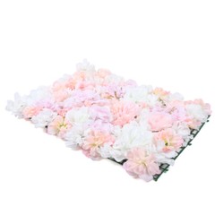 8 Pcs Wedding Artificial Silk Flower Wall Panel Floral Backdrop Party Decoration