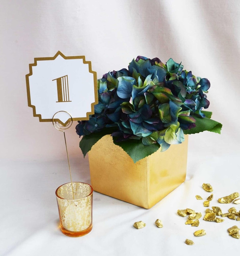 David Tutera Table Numbers 1-25 Gold Trim Wedding, Anniversary, Event, Party NEW