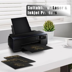 30 Sheets Black Cardstock, 8.5 x 11 8.5×11 inch, Cardstock 30 Sheet
