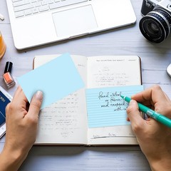 200 Count Index Cards 4×6 Inch, Colored Flash Card (40 Sheets Each), Note Tak…
