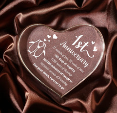 1 Year Anniversary Wedding Gifts for Boyfriend Girlfriend, One Year 1st Annivers