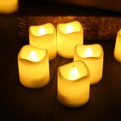 24/48PCS Flameless LED Tea Lights Votive Candles Lamp Decor Battery Operated Set