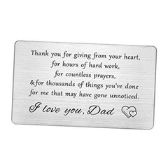 I Love You Dad Christmas Gifts, Thank You Gift for Dads Birthday Thank You Dad