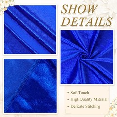 FANPROMS Royal Blue Aisle Runner for 4′ x 25′ (Rectangular),