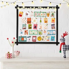 Wood Picture Frames Collage,Photo Display With 30 Clips,Hanging Picture Board…