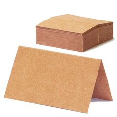 Place Cards For Weddings 100count Kraft Table Name Cards Blank Rustic Tent Cards