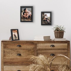 Americanflat Set of 3 Picture Frames – Includes 4×6, 5×7, 6×8 Frames – Black …