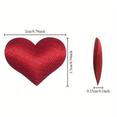Heart Shape padded satin petals  Scatter for Valentine’s Day Wedding Decorations