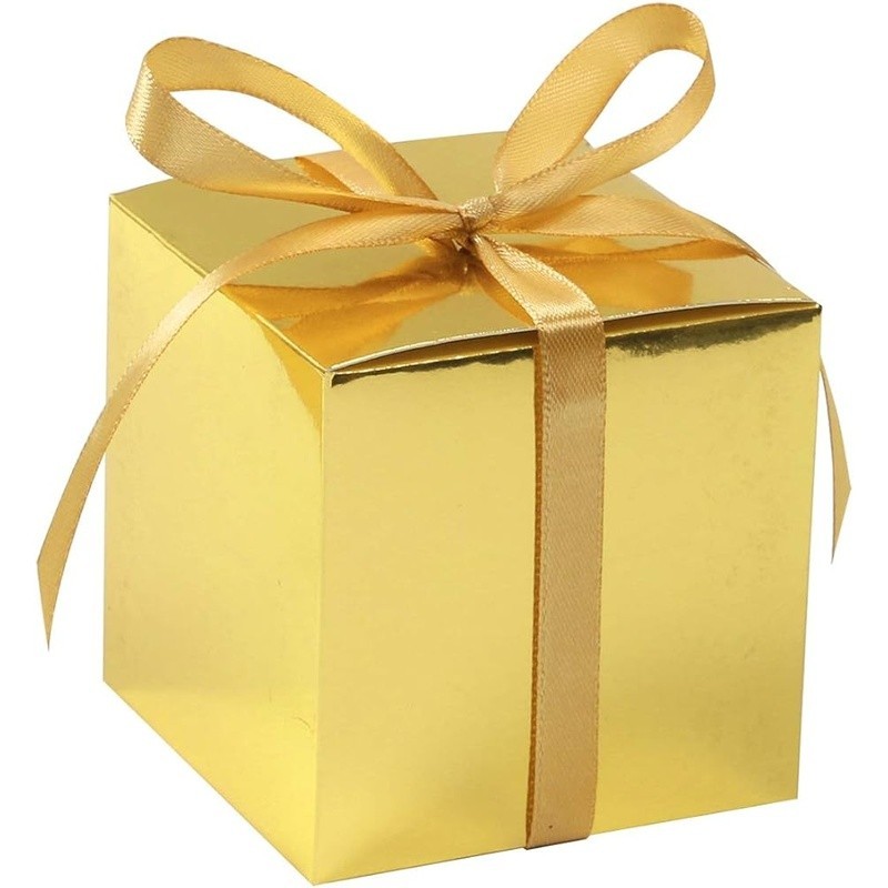 Party Favor Boxes Set 60pcs W/ Ribbons Wedding Baby Shower Birthday Celebration