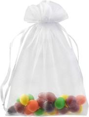 Versatile 50pcs Organza Gift Bags in Mixed Colors with Secure Drawstring Closure