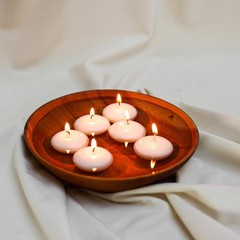 50 Pack of 2-Inch White Floating Candles – Ideal for Weddings, Home Décor,