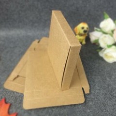 100x Kraft Paper Thin Packaging Box Necklace Jewellery Photography Card Gift Box