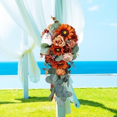 Artificial Waterfall Bridal Bouquet Wedding Decoration Simulated Elegant