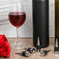 25 Pieces Wine Bottle Stopper Set Kit Reusable Decorative small, Silver