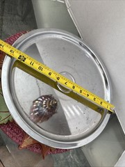13.5” Silver Colored Finish Display Cake Stand with Pedestal